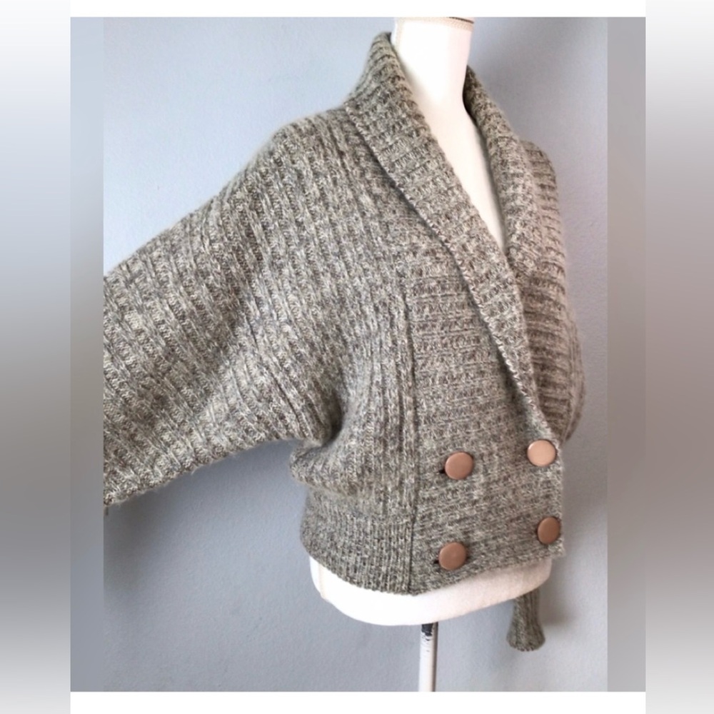 Vintage I. B. Diffusion Wool Mohair Blend Cardigan Sweater - Picture 8 of 13